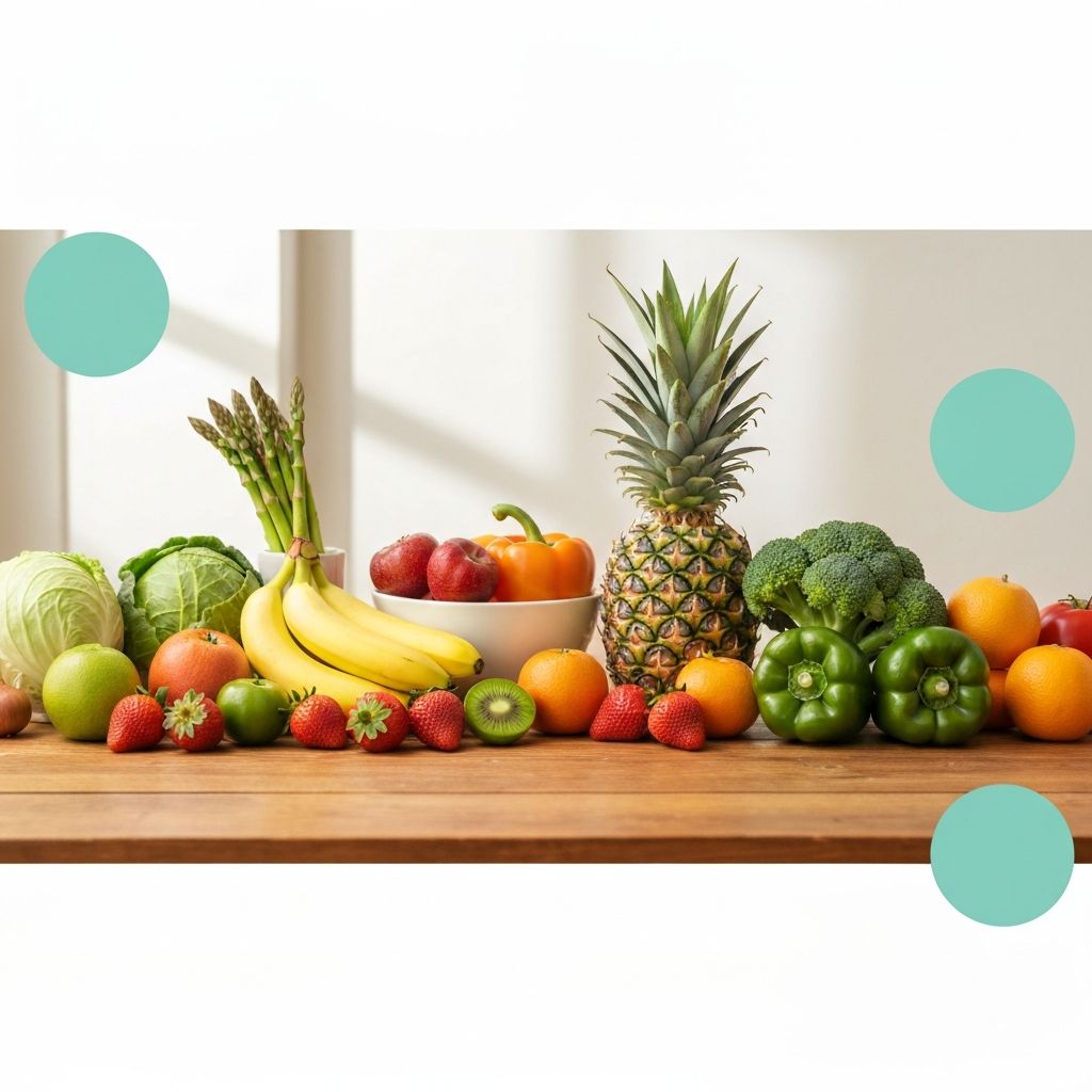 Fresh healthy foods and natural ingredients